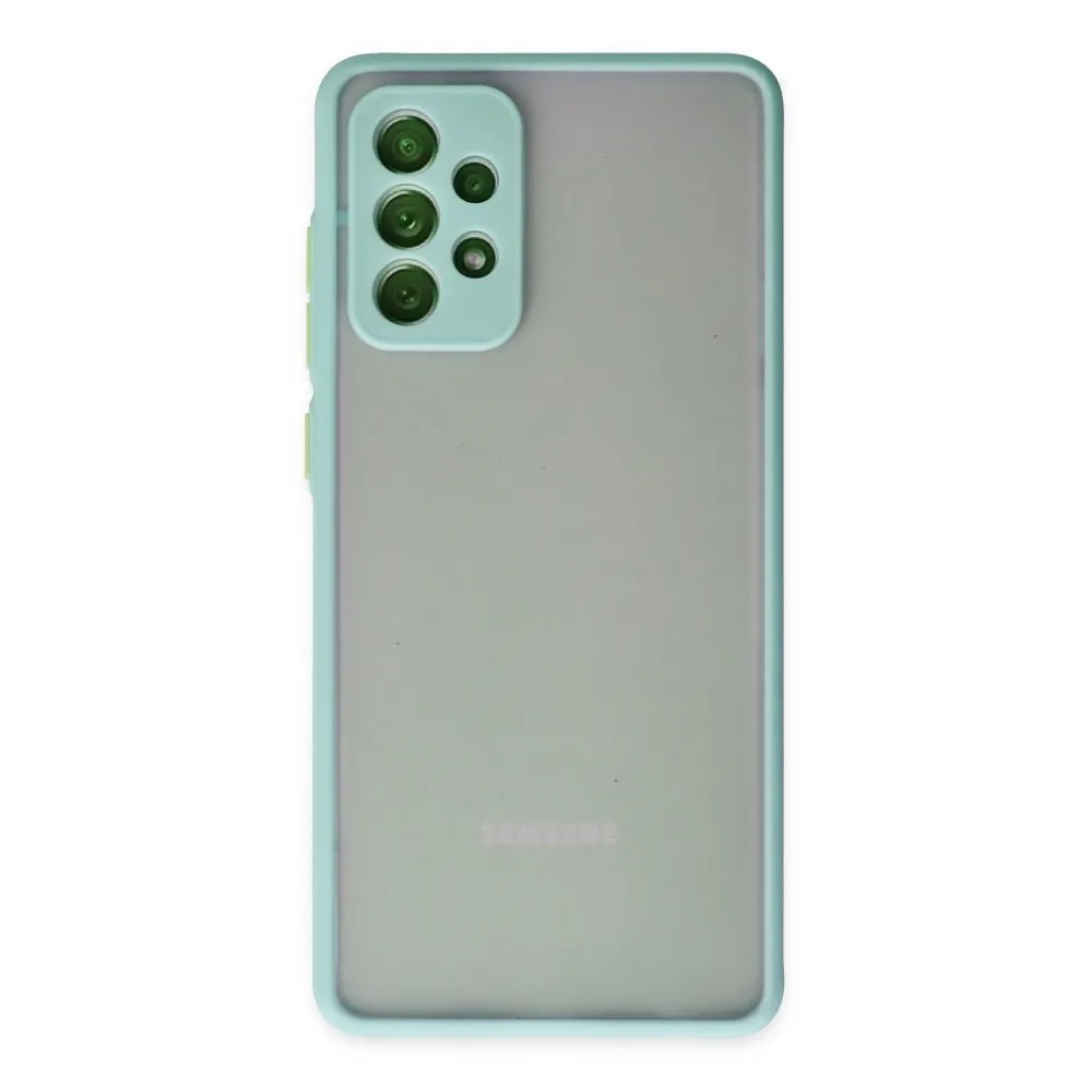 Newface Samsung Galaxy A52 Kılıf Montreal Silikon Kapak - Turkuaz