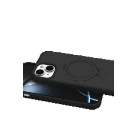 Newface Apple Iphone 15 Plus Regal Magsafe Standlı Kapak - Siyah