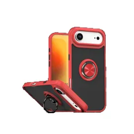 Newface Apple Iphone 17 Air Montreal Yüzüklü Silikon Kapak - Kırmızı