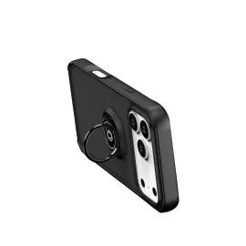 Newface Apple Iphone 17 Pro Montreal Yüzüklü Silikon Kapak - Siyah