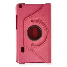 Newface Huawei Mediapad T3 7 Kılıf 360 Tablet Deri Kılıf - Pembe