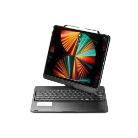 Newface Ipad Pro 12.9 (2021) Kılıf Magic Dönen Klavyeli Tablet Kılıf - Siyah