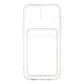 Newface Iphone 12 Kılıf Kart Şeffaf Silikon - Şeffaf
