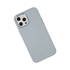 Newface Iphone 12 Pro Max Kılıf Asya Deri Silikon - Sierra Blue