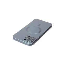 Newface Iphone 12 Pro Max Kılıf Moshi Lens Magneticsafe Silikon - Sierra Blue