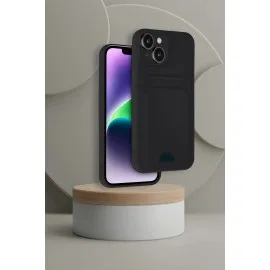Newface Iphone 14 Kılıf Kelvin Kartvizitli Silikon - Kırmızı