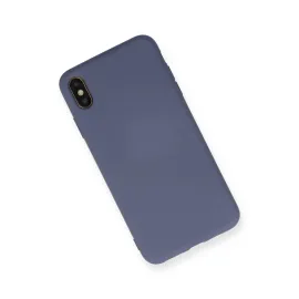 Newface Iphone Xs Max Kılıf Nano Içi Kadife Silikon - Gri