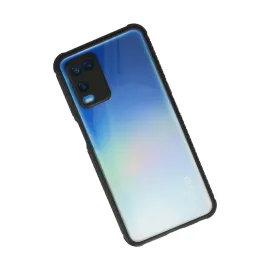 Newface Oppo A54 4G Kılıf Miami Şeffaf Silikon - Siyah