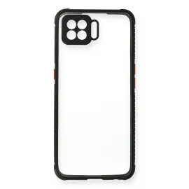 Newface Oppo A73 Kılıf Miami Şeffaf Silikon - Siyah