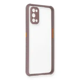 Newface Realme 7 Pro Kılıf Miami Şeffaf Silikon - Açık Mor