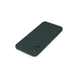 Newface Realme C35 Kılıf Nano Içi Kadife Silikon - Koyu Yeşil