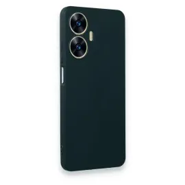 Newface Realme C55 Kılıf First Silikon - Koyu Yeşil