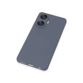 Newface Realme C55 Kılıf Nano Içi Kadife Silikon - Gri