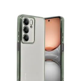 Newface Realme C75 4G Kılıf Razer Lensli Silikon - Yeşil