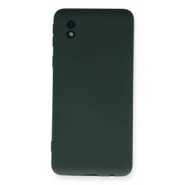 Newface Samsung Galaxy A01 Core Kılıf Nano Içi Kadife Silikon - Koyu Yeşil