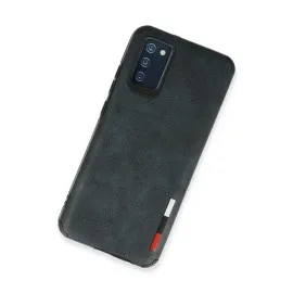 Newface Samsung Galaxy A03S Kılıf Loop Deri Silikon - Lacivert
