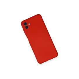 Newface Samsung Galaxy A04 Kılıf Nano Içi Kadife Silikon - Kırmızı