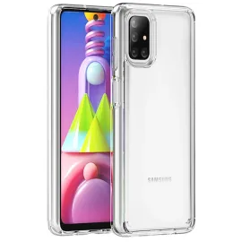 Newface Samsung Galaxy M51 Kılıf Lüx Şeffaf Silikon