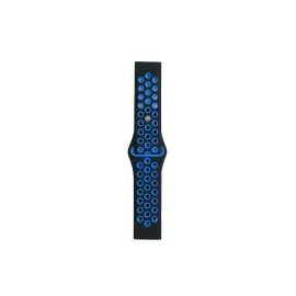 Newface Watch 22mm Spor Delikli Kordon - Siyah-Mavi