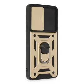 Newface Xiaomi Mi 12T Pro Kılıf Pars Lens Yüzüklü Silikon - Gold