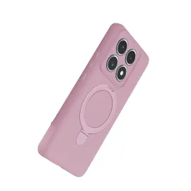Newface Xiaomi Mi 14T Pro Regal Magsafe Standlı Kapak - Açık Pembe