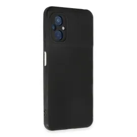 Newface Xiaomi Poco M5 Kılıf Nano Içi Kadife Silikon - Siyah