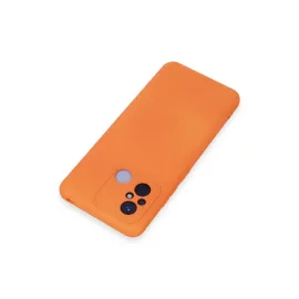 Newface Xiaomi Redmi 12C Kılıf Nano Içi Kadife Silikon - Turuncu