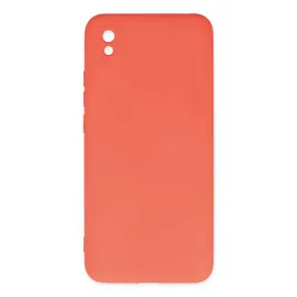 Newface Xiaomi Redmi 9A Kılıf Nano Içi Kadife Silikon - Turuncu
