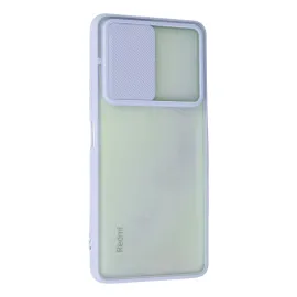 Newface Xiaomi Redmi Note 10 Pro Kılıf Palm Buzlu Kamera Sürgülü Silikon - Lila