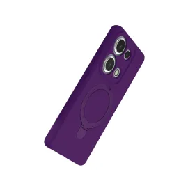 Newface Xiaomi Redmi Note 13 Pro 4G Regal Magsafe Standlı Kapak - Derin Mor