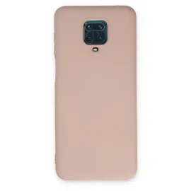 Newface Xiaomi Redmi Note 9 Pro Kılıf Nano Içi Kadife Silikon - Pudra
