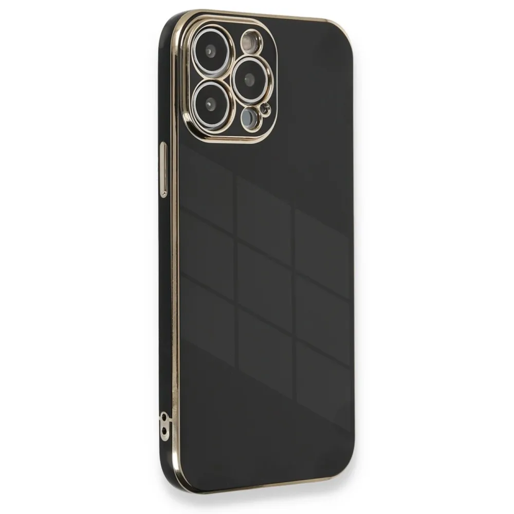 Newface Iphone 13 Pro Kılıf Volet Silikon - Siyah
