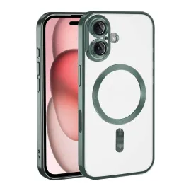 Newface Apple Iphone 17 Kross Magneticsafe Kapak - Koyu Yeşil