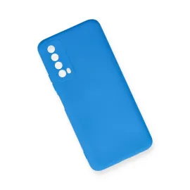 Newface Huawei P Smart 2021 Kılıf Nano Içi Kadife Silikon - Mavi