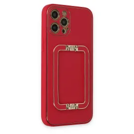 Newface Iphone 12 Pro Kılıf Coco Elit Kapak - Kırmızı