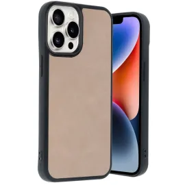 Newface Iphone 14 Pro Max Kılıf Aras Deri Kapak - Pudra