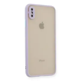 Newface Iphone Xs Max Kılıf Montreal Silikon Kapak - Mor