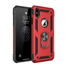 Newface Iphone Xs Max Kılıf Sofya Yüzüklü Silikon Kapak - Kırmızı