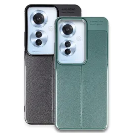 Newface Oppo Reno 11F Kılıf Auto Focus Kapak - Koyu Yeşil