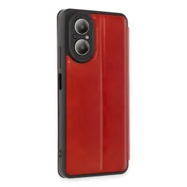 Newface Realme 12 Lite Kılıf Flip Cover - Kırmızı