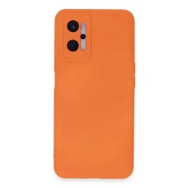 Newface Realme 9I 4G Kılıf Nano Içi Kadife Silikon - Turuncu