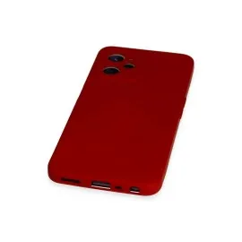 Newface Realme C35 Kılıf Nano Içi Kadife Silikon - Kırmızı
