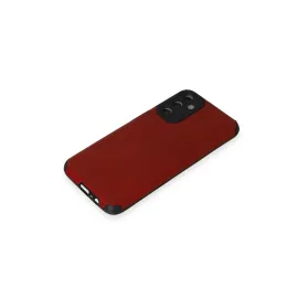 Newface Samsung Galaxy M14 5G Kılıf Loop Deri Silikon - Kırmızı