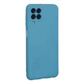 Newface Samsung Galaxy M33 Kılıf Nano Içi Kadife Silikon - Mavi
