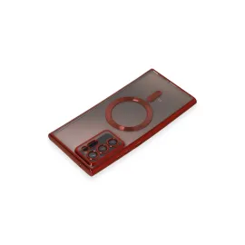 Newface Samsung Galaxy Note 20 Ultra Kılıf Kross Magneticsafe Kapak - Kırmızı
