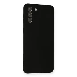Newface Samsung Galaxy S21 Plus Kılıf Nano Içi Kadife  Silikon - Siyah