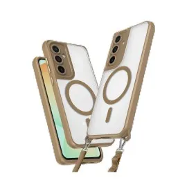 Newface Samsung Galaxy S24 Fe Kılıf Enka Magsafe Silikon Kılıf - Desert
