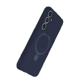 Newface Samsung Galaxy S24 FE Regal Magsafe Standlı Kapak - Lacivert