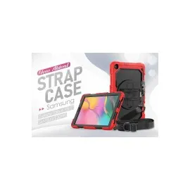 Newface Samsung Galaxy T510 Tab A 10.1 Kılıf Pars Tablet Kapak - Kırmızı