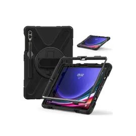 Newface Samsung Galaxy X610 Tab S9 FE Plus 12.4 Kılıf Amazing Tablet Kapak - Siyah